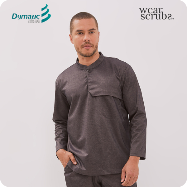 1 Matteo Long Sleeves - Charcoal Grey